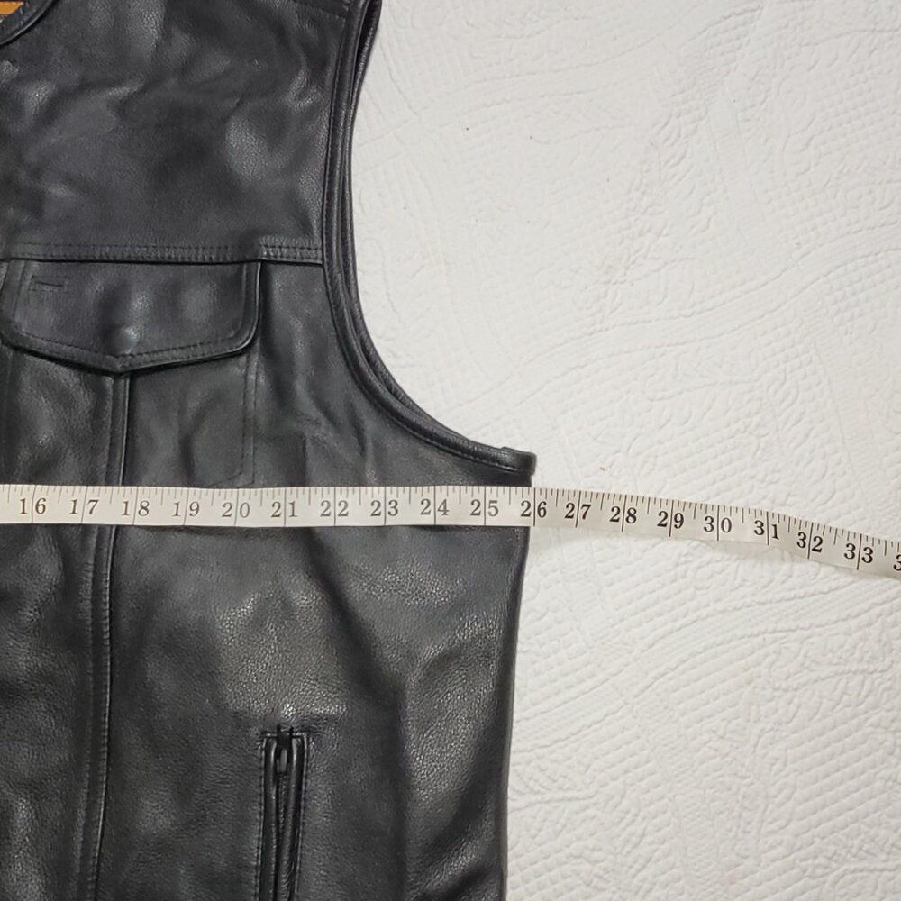 DS Daniel Smart Leather Vest Black Sz XXL - Picture 3 of 14
